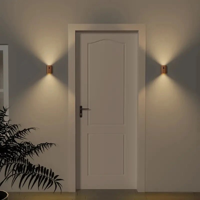 Slim Wooden Wall Night Light - Luminara Designs