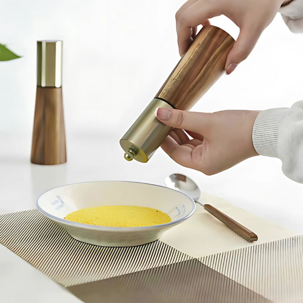 Premium Salt and Pepper Mill Set - Woodpair Essentials