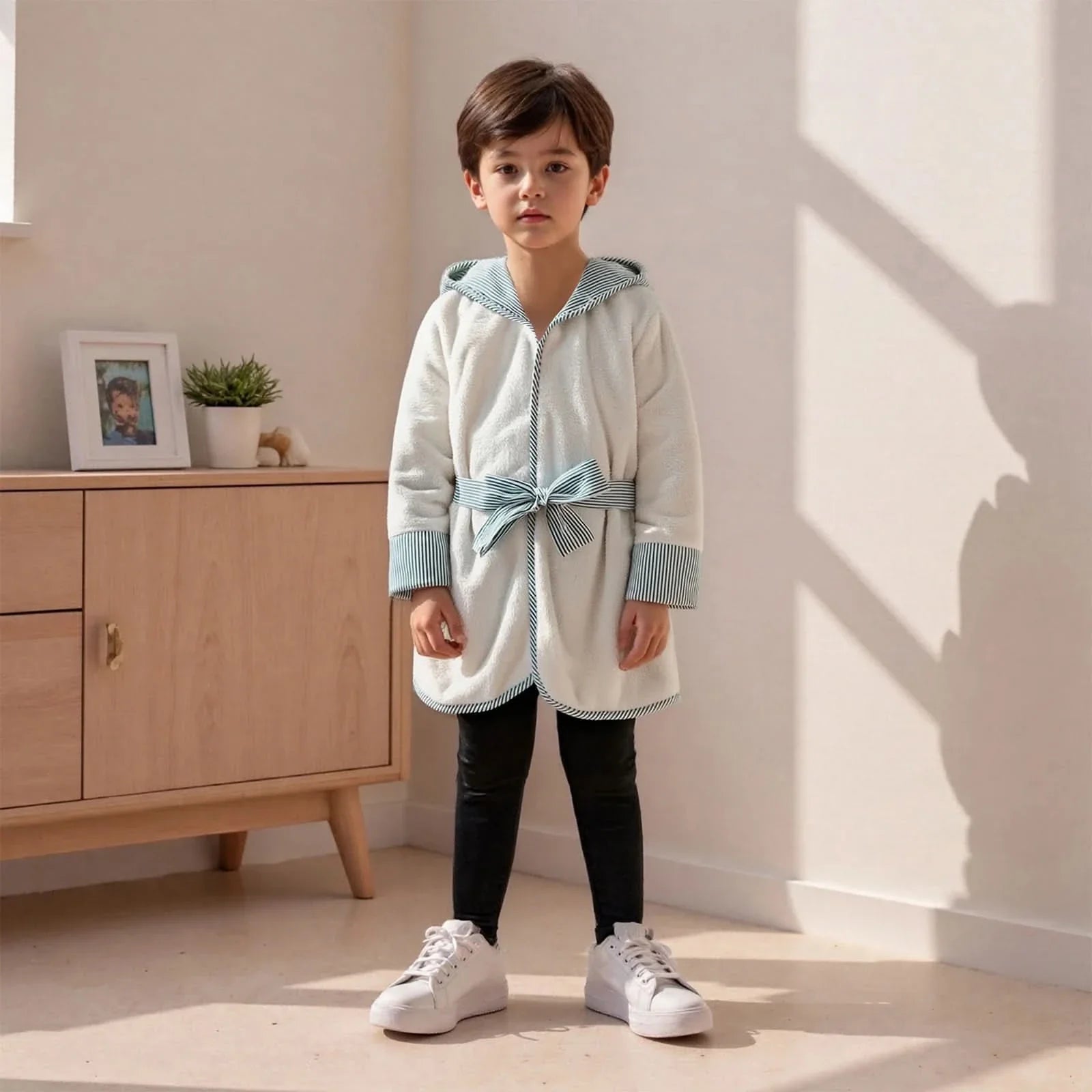 Cozy Microfiber Kids Bathrobe - SnuggiNest