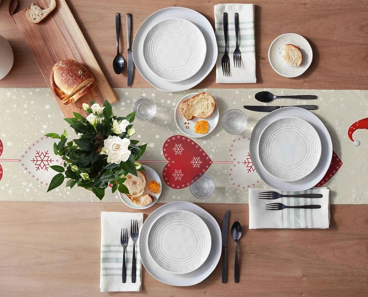 Snowflake Border Table Runner - Winter Haven Decor
