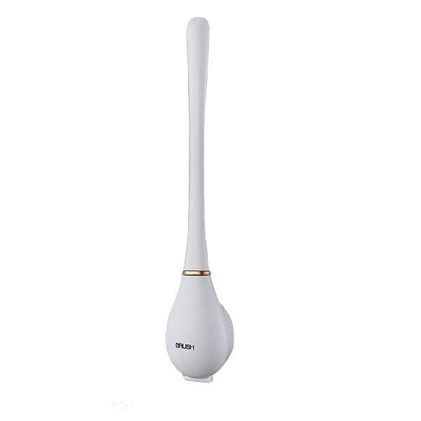 Silicone Toilet Brush with Drip Tray - Luxora Home