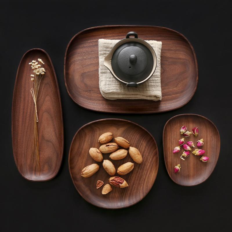 Walnut Serving Plates - Artisan Crafted by WoodElegance
