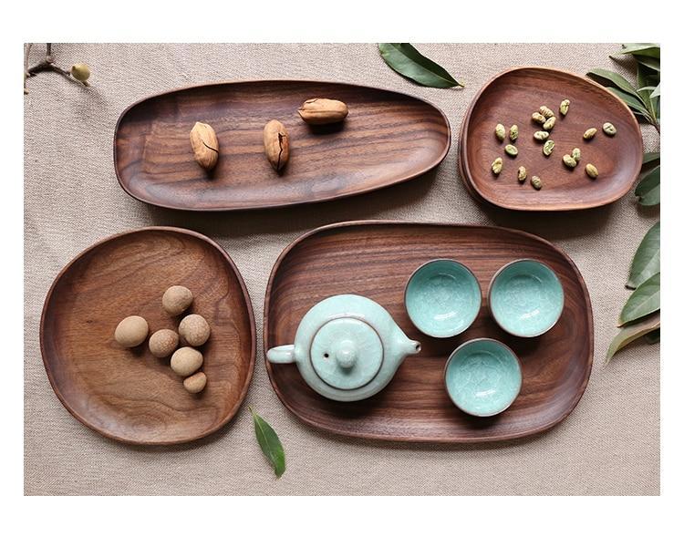 Walnut Serving Plates - Artisan Crafted by WoodElegance