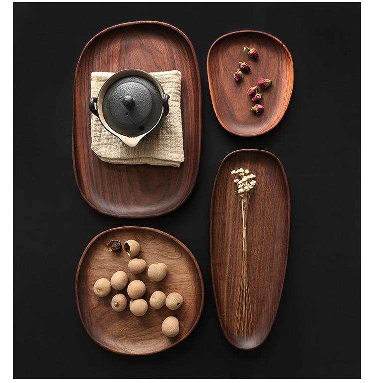 Walnut Serving Plates - Artisan Crafted by WoodElegance