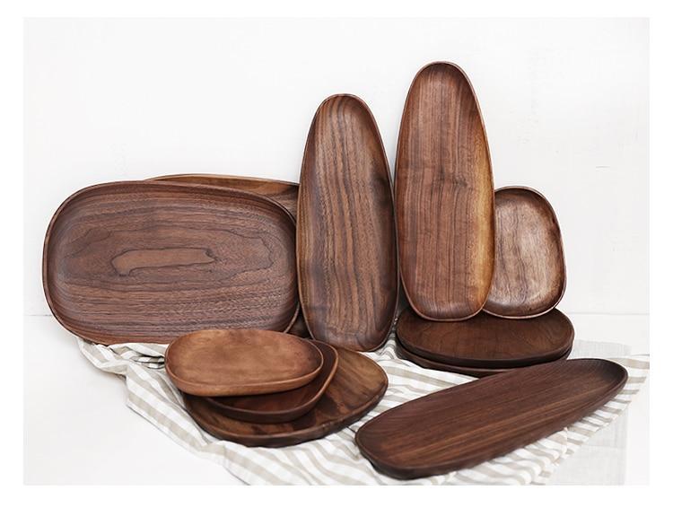Walnut Serving Plates - Artisan Crafted by WoodElegance