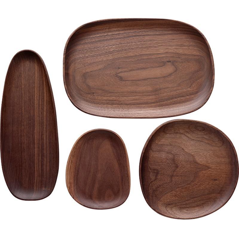Walnut Serving Plates - Artisan Crafted by WoodElegance