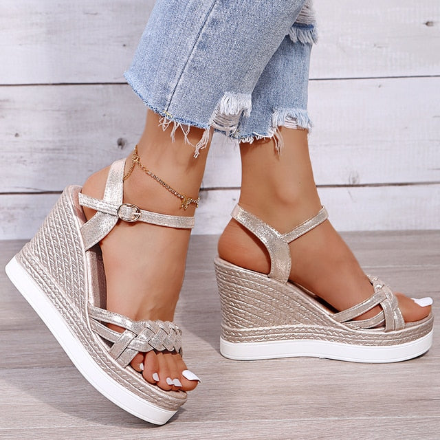 Wedge High Heel Sandals for Women - LuxeStep
