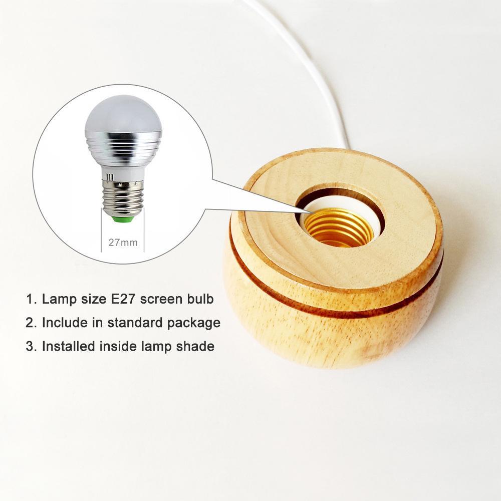 Wooden Mushroom Night Light - LuminaCraft