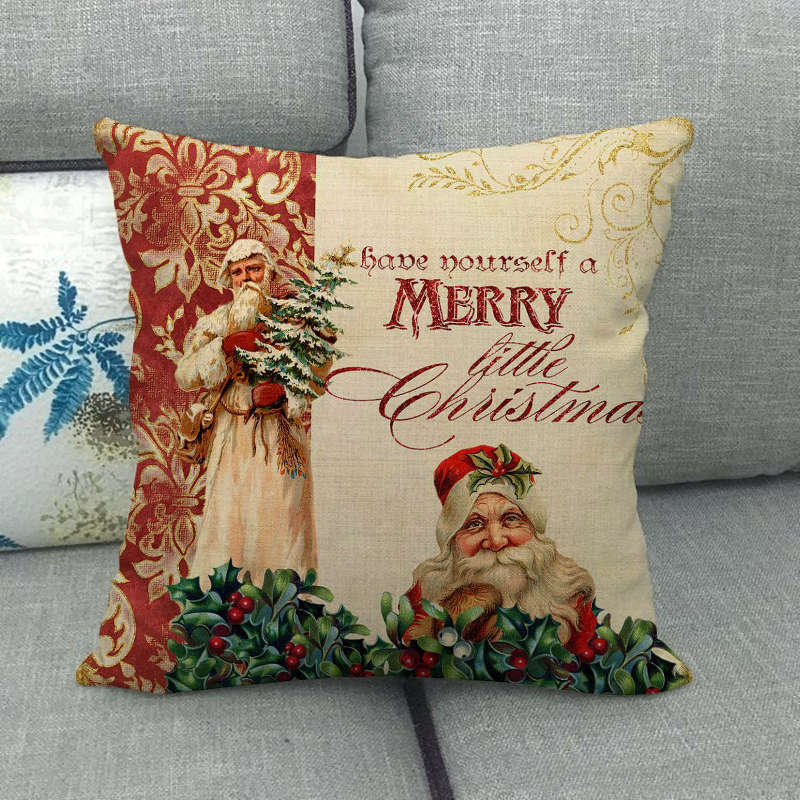 Candy Cane Christmas Pillow Cover - LuxeNest