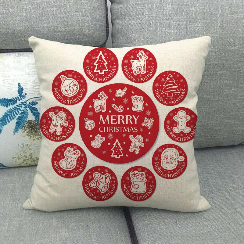 Candy Cane Christmas Pillow Cover - LuxeNest