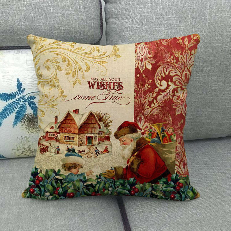 Candy Cane Christmas Pillow Cover - LuxeNest