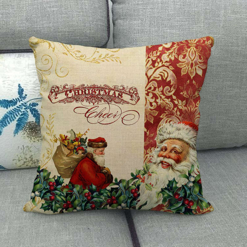 Candy Cane Christmas Pillow Cover - LuxeNest