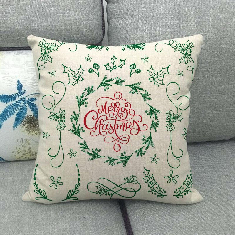 Candy Cane Christmas Pillow Cover - LuxeNest