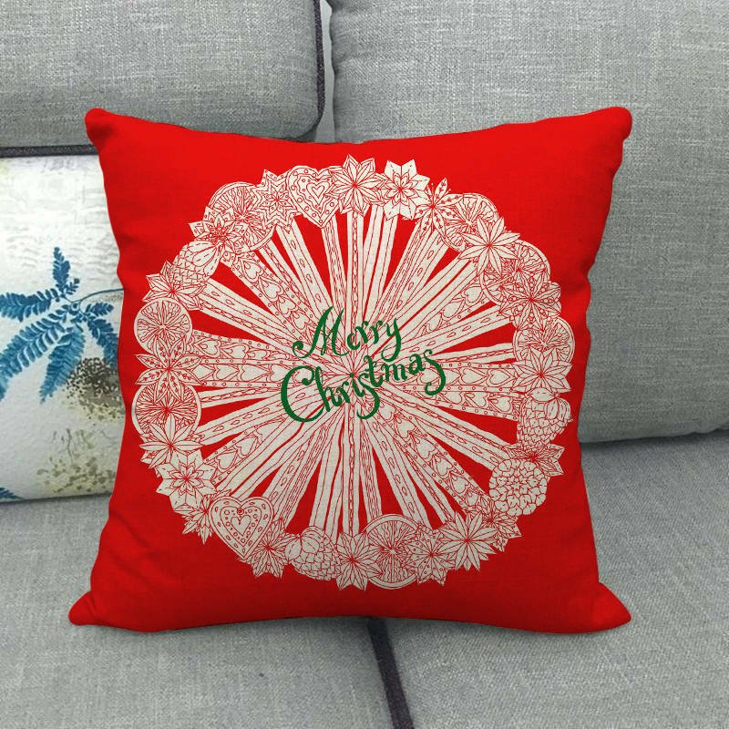 Candy Cane Christmas Pillow Cover - LuxeNest