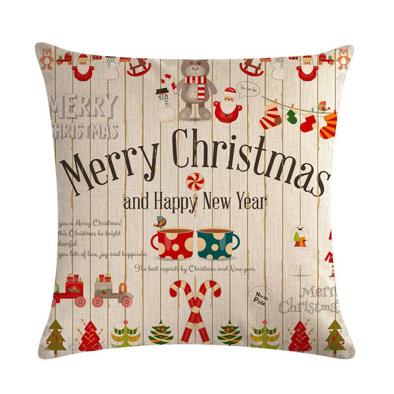 Candy Cane Christmas Pillow Cover - LuxeNest