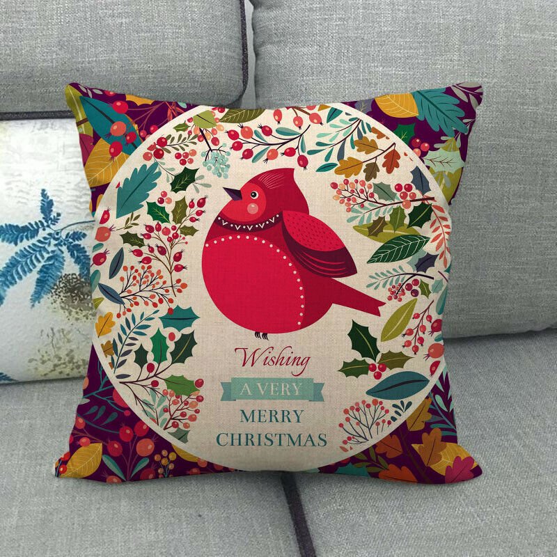 Candy Cane Christmas Pillow Cover - LuxeNest