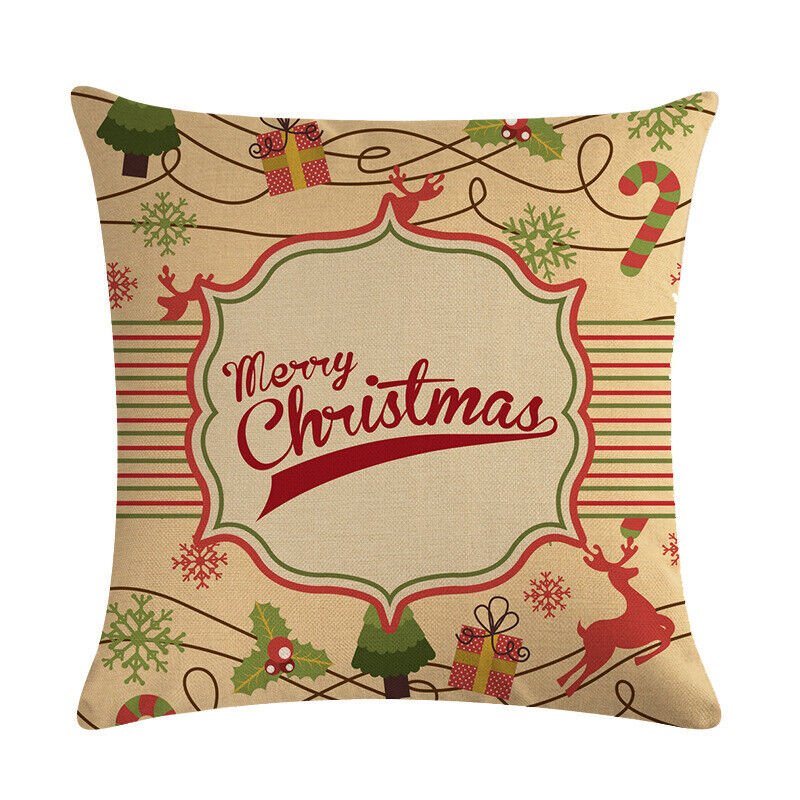 Candy Cane Christmas Pillow Cover - LuxeNest