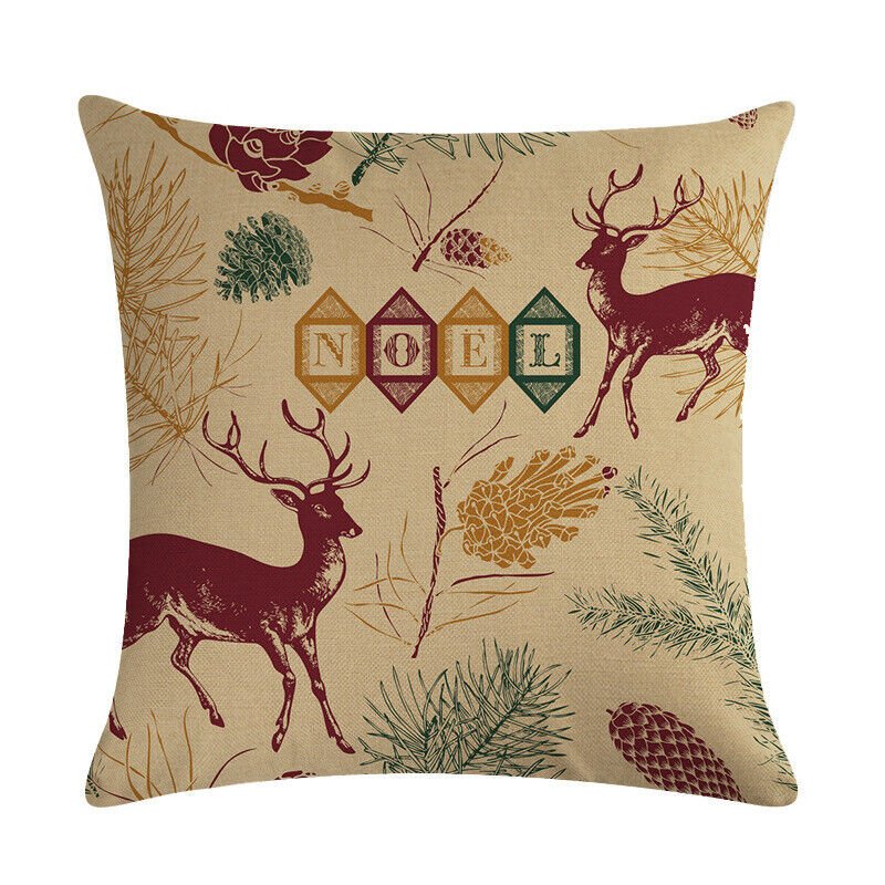 Candy Cane Christmas Pillow Cover - LuxeNest