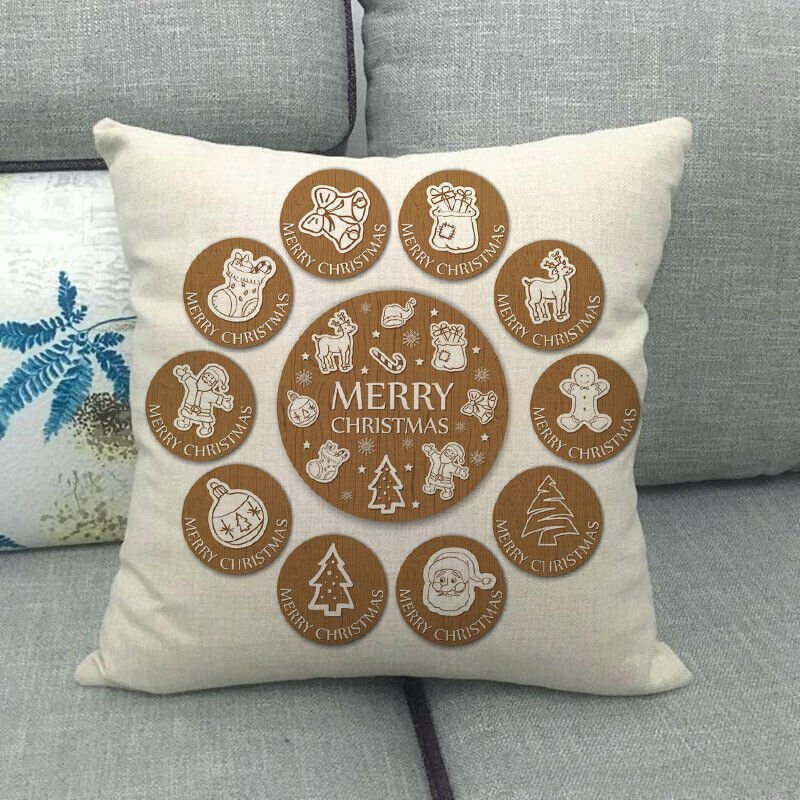 Candy Cane Christmas Pillow Cover - LuxeNest
