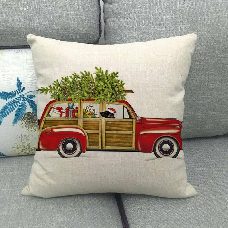 Candy Cane Christmas Pillow Cover - LuxeNest