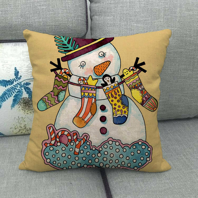 Candy Cane Christmas Pillow Cover - LuxeNest