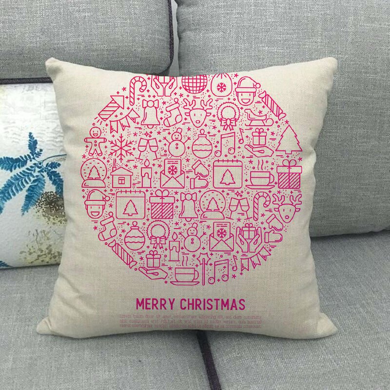 Candy Cane Christmas Pillow Cover - LuxeNest