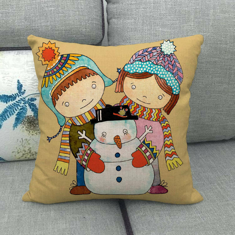 Candy Cane Christmas Pillow Cover - LuxeNest