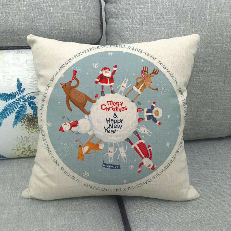 Candy Cane Christmas Pillow Cover - LuxeNest