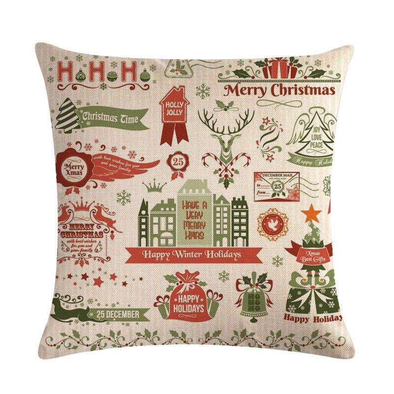 Candy Cane Christmas Pillow Cover - LuxeNest