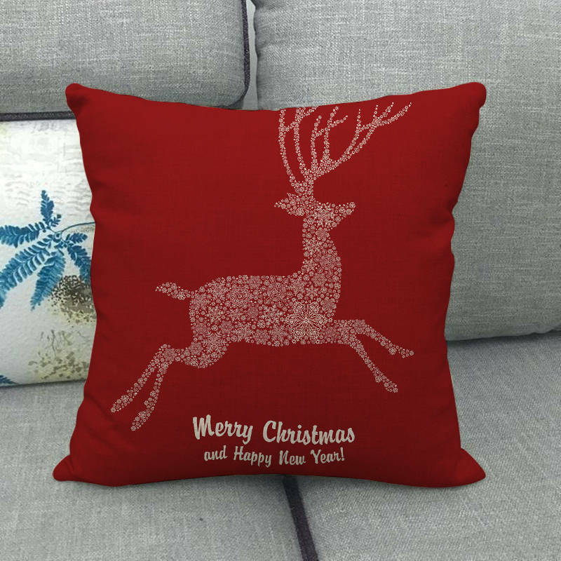 Candy Cane Christmas Pillow Cover - LuxeNest