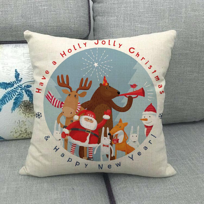 Candy Cane Christmas Pillow Cover - LuxeNest