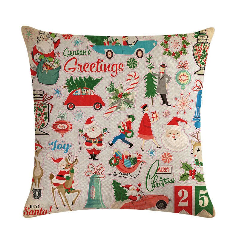 Candy Cane Christmas Pillow Cover - LuxeNest