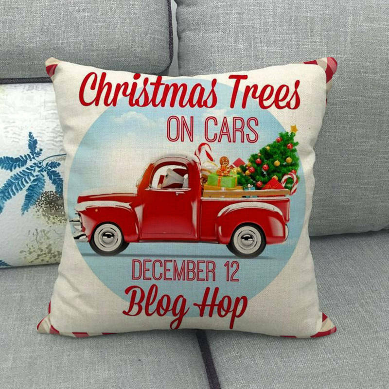 Candy Cane Christmas Pillow Cover - LuxeNest