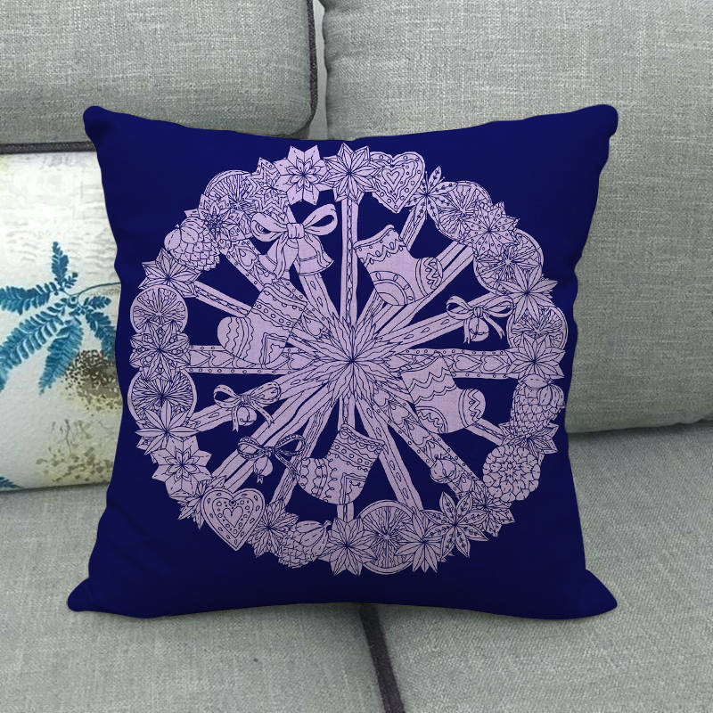 Candy Cane Christmas Pillow Cover - LuxeNest