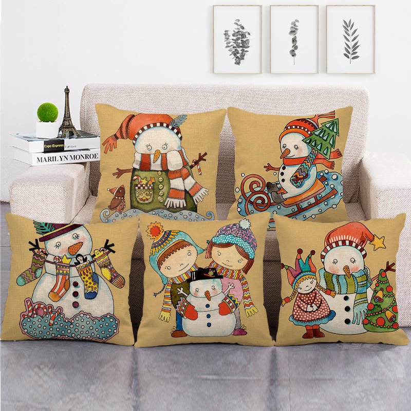 Candy Cane Christmas Pillow Cover - LuxeNest