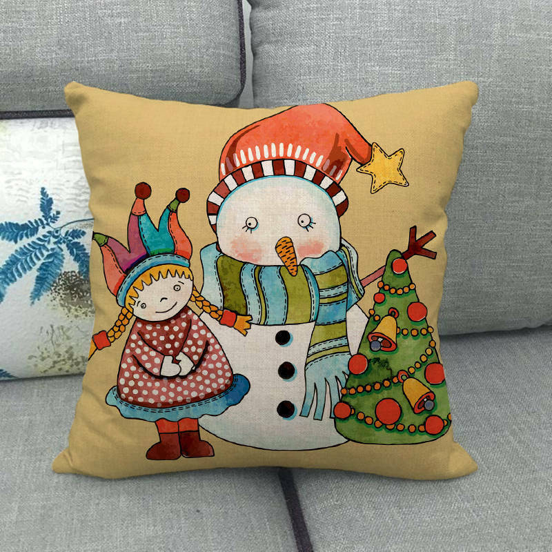 Candy Cane Christmas Pillow Cover - LuxeNest
