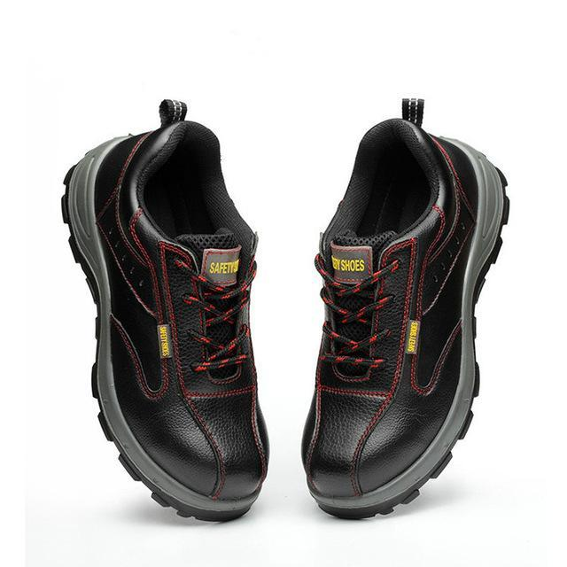 Steel Toe Work Shoes with Anti-Skid Grip - ForgePro