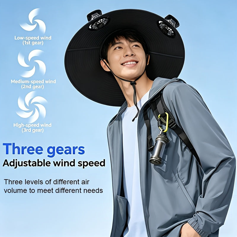 Sun Protection Fan Cap - Solara Gear