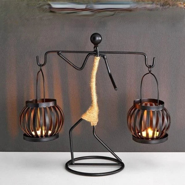 Vintage Candle Holder - LuxeAura