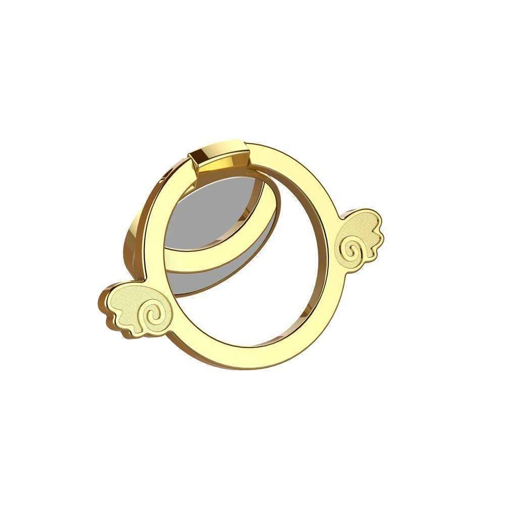 360° Rotating Finger Grip Ring Mirror Stand - LuxeGrip