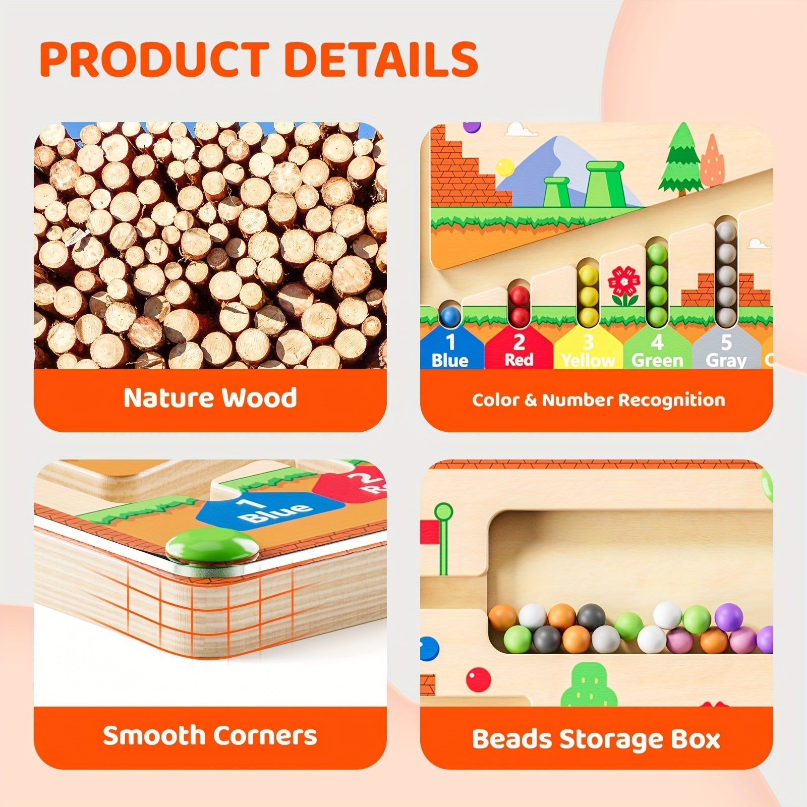 Magnetic Wooden Maze Board - MindfulCrafts™