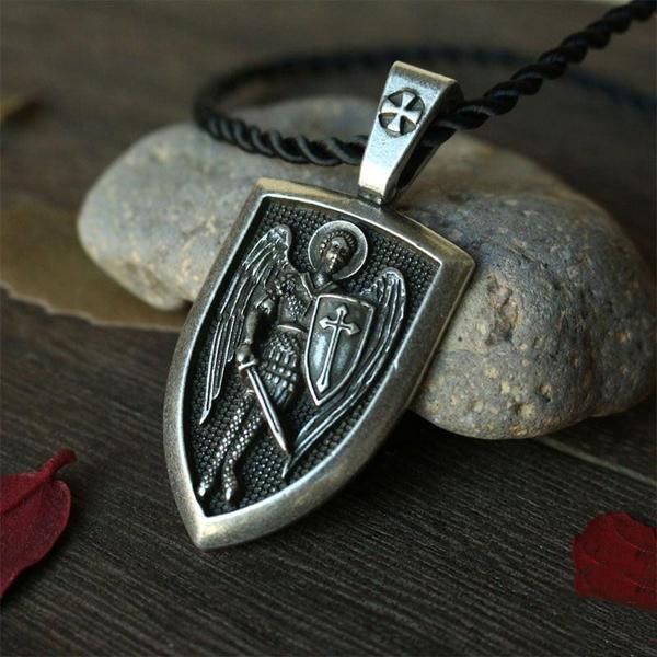 Archangel Charm Necklace - Celestial Grace Jewelry