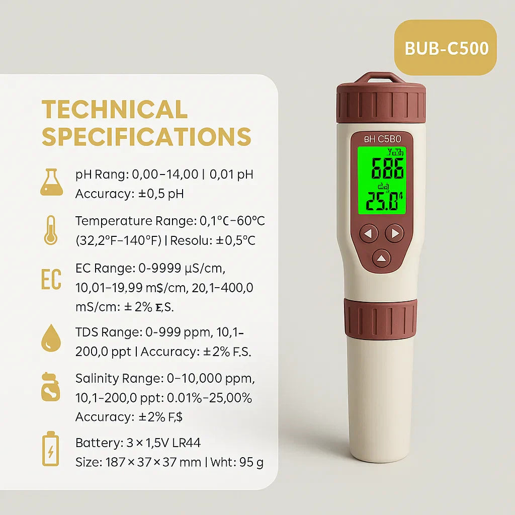 Digital Pool Water Tester - AquaSense Pro
