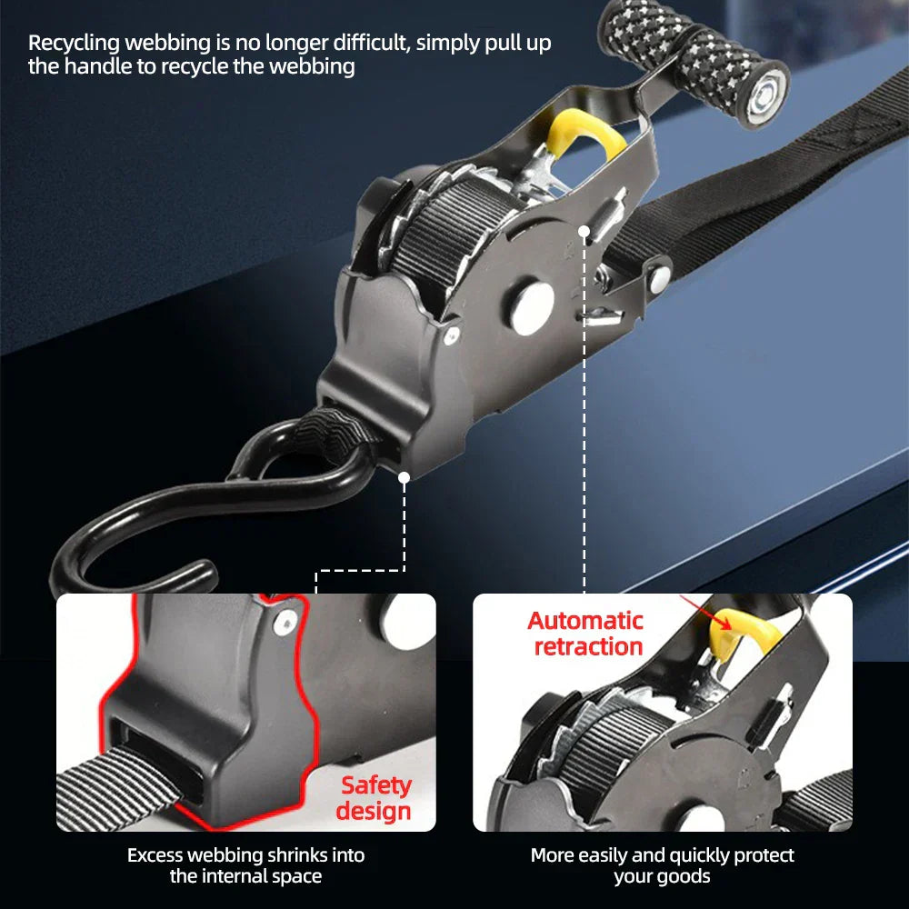 Secure Ratchet Straps - CargoGuard Pro