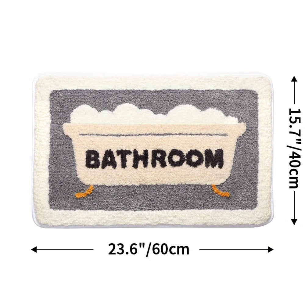 Superabsorbent Non-Slip Bathroom Mat - AquaNest