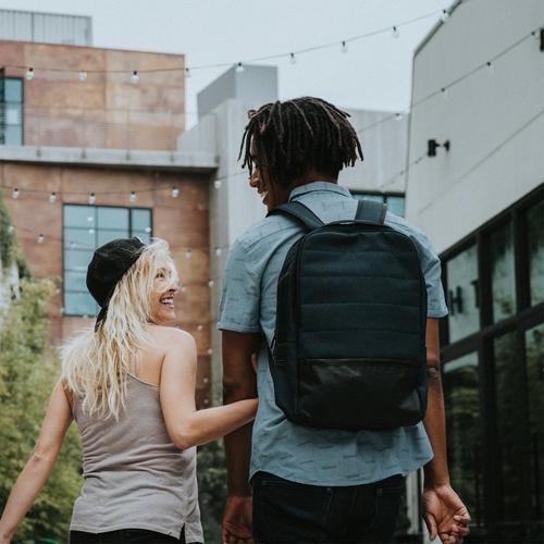 Navy Modern Hank Backpack - LuxeCarry
