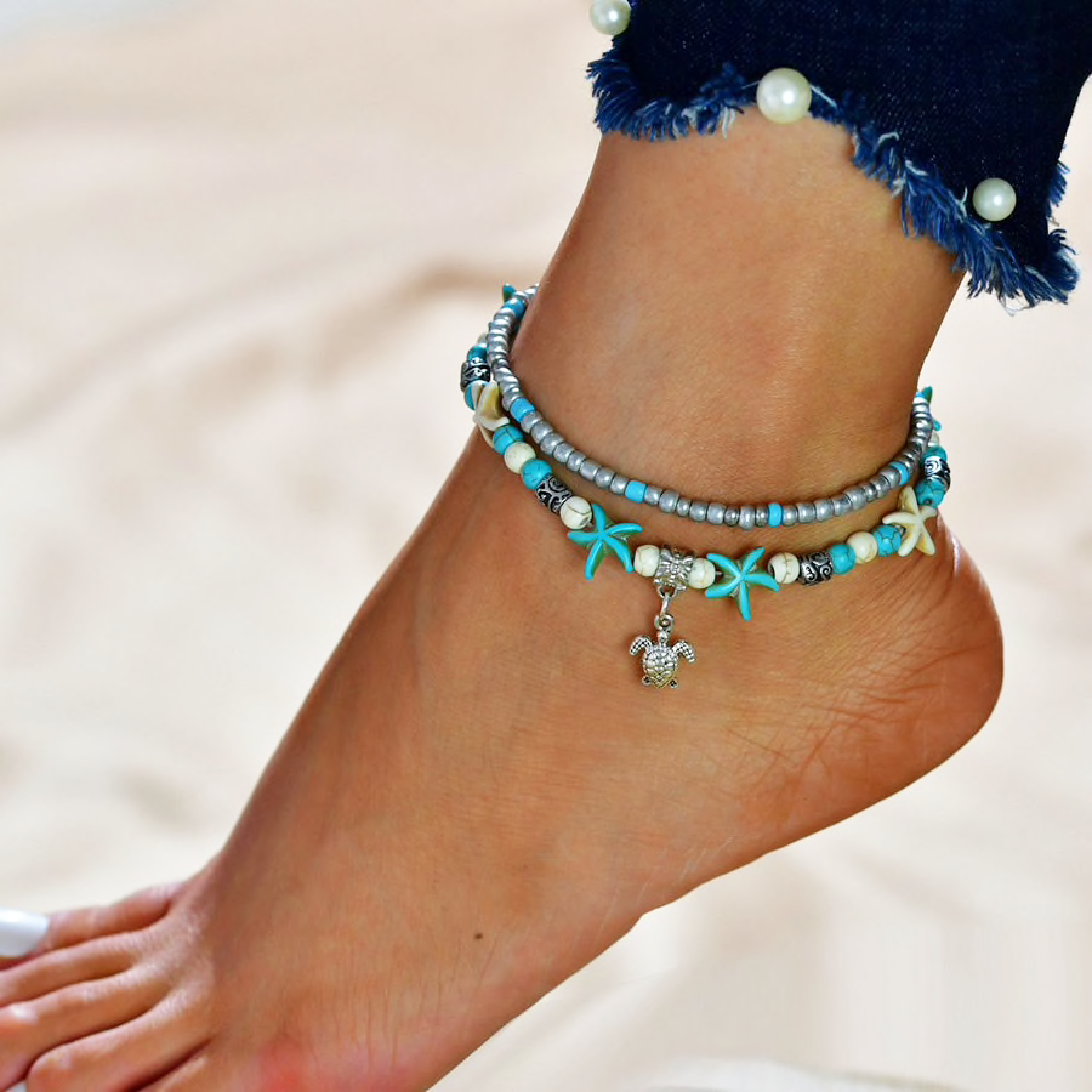 Bohemian Beach Anklet - Ocean Bliss Jewelry