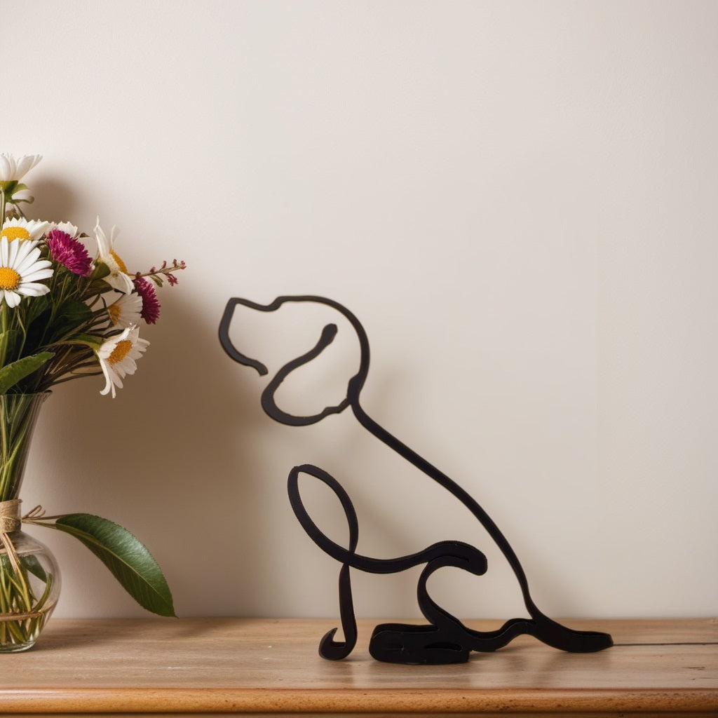 Canine Abstract Sculpture - ArtistryPaws