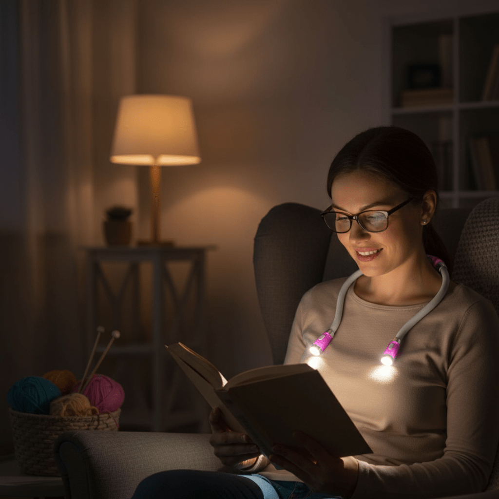 GlowFlex - Premium Flexible LED Neck Lamp for Hands-Free Lighting