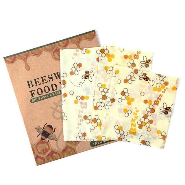 Beeswax Food Wraps - EcoWrap Essentials (3 pcs)